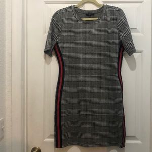 White and black dress